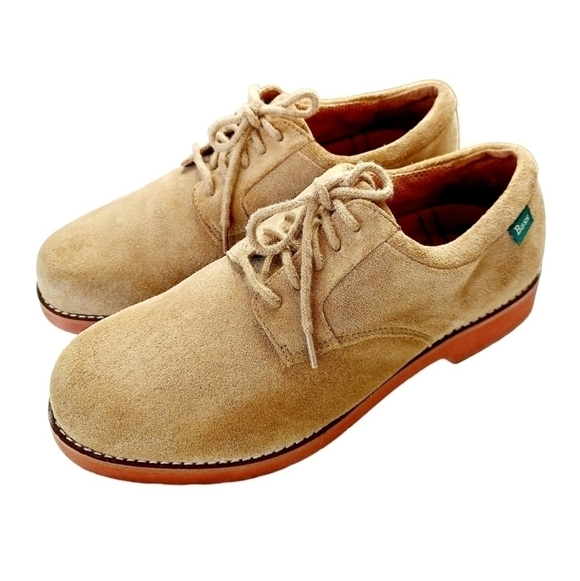 G H Bass & Co Saddle & Bucs Suede Oxford Men\'s Shoe Size 8.5 Tan Classic Preppy main image 5